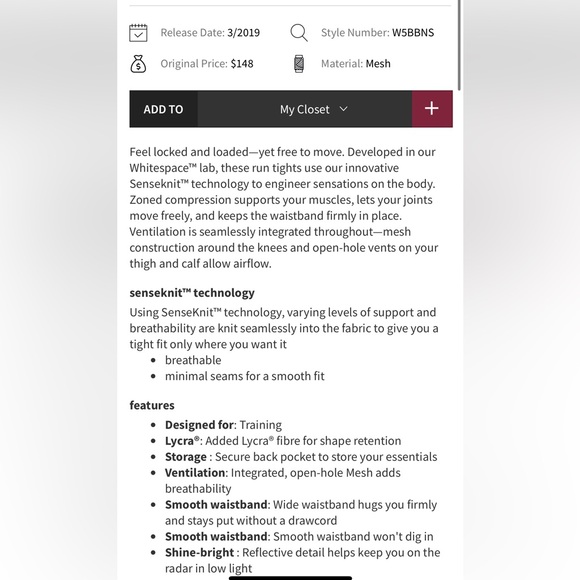 Lululemon Zoned In Tight *27" - Picture 15 of 16
